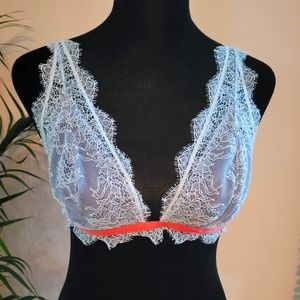 Victorias Secret Blue Lace Bralette
